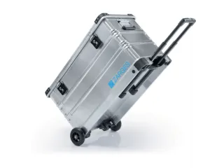 Transportkist Aluminium 99l 455x 800x 400mm 2wielen 2-delige Trekgreep - 2