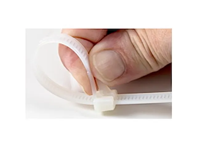 12cm Herbruikbare Kabelbinders wit nylon 100 stuks