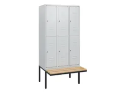 Dubbeldekse dekenkist,HxBxD 1950x900x815mm,3x2vak.,vak B 300mm