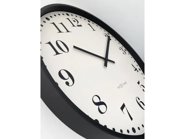 Wandklok NeXtime Dickens Large 50 cm wit
