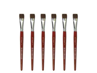 Penseel Kangaro Serie 121 plat Nr. 16 geitenhaar doos 6 stuks - 1