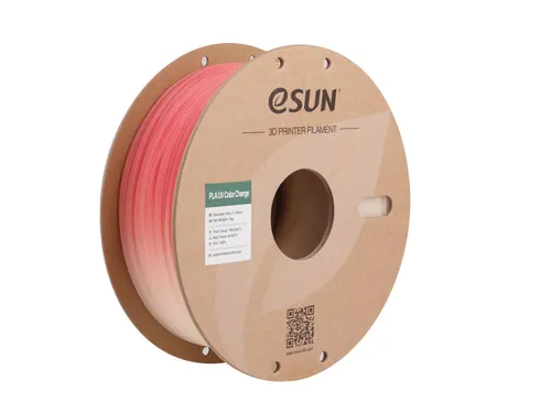 eSUN 3D printer Filament PLA-UV Color Change 1,75 mm Rood 1kg