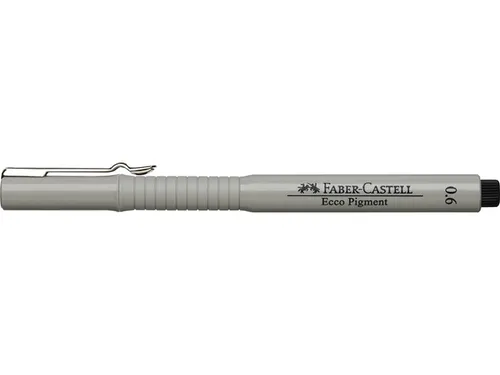 Tekenpen Faber Castell Ecco Pigment 0.6Mm Zwart