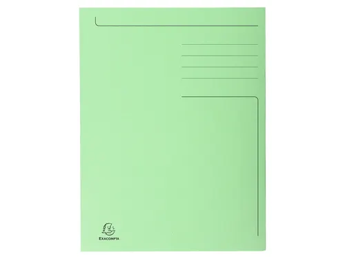 Dossiermap Exacompta Forever A4 3 kleppen 280gr groen