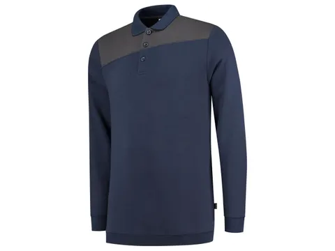 Tricorp 302004 Bicolor polosweater, marine/grijs, maat L, per stuk