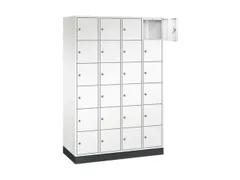 lockerkast,HxBxD 1950x1220x500mm,4x6vakken,cil.-slot,sokkel