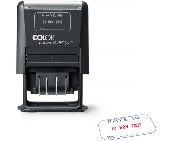 stempel Printer S260/L2 N, met datum en BETAALD