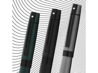 Balpen SHEAFFER 300 E9346 Matte Green lacquer polished black - 5