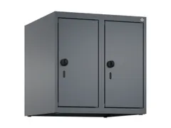 opzetkast,v. locker,2vak.,vak B 250mm,HxBxD 500x500x500mm,vleugeldeur