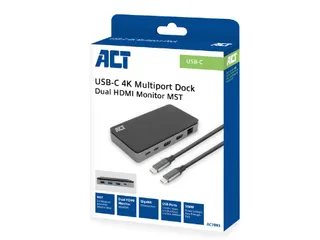 Dockingstation ACT USB-C 4K MST voor 2 HDMI monitoren - 7
