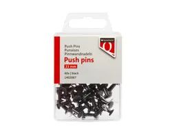 Push pins Quantore 40 stuks zwart