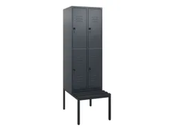 Dubbeldekse dekenkist,HxBxD 1950x600x815mm,2x2vak.,vak B 300mm