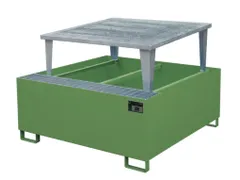 opvangbak,v. 1xIBC,opvangvol. 1000l,HxBxD 1083x1460x1460mm,m. aftapbok