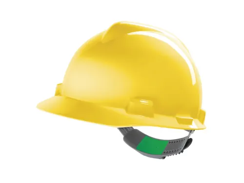 MSA V-Gard GV121 veiligheidshelm, HDPE, niet geventileerd, geel, per s