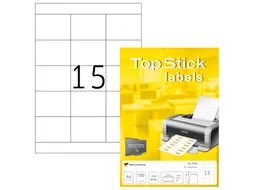 Etiketten universele labels A4 permanent 70x50,8mm Wit 1500 stuks