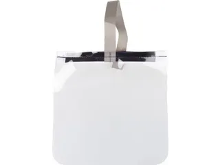 Beschermend gezichtsscherm, transparant, ft 25 x 25 cm - 2