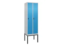 locker,HxBxD 2120x600x500mm,2vak,vak B 300mm,draaigrendel