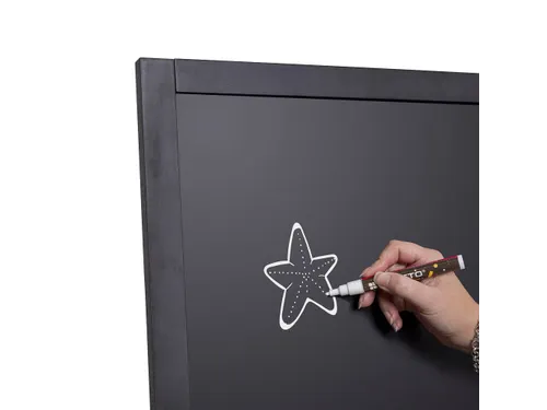 Krijtstoepbord Houten A-Bord Flip 55x105cm Zwart