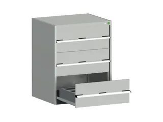 ladekast HxBxD 1000x800x650mm 3laden zware lasten RAL7035 - 1