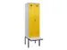 locker met bank,voor scheiding van kleding,HxBxD 2120x600x815mm,2vak