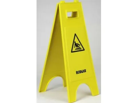 Ecolab Waarschuwingsbord Geel symbool 'natte vloer' 60x26x3.6cm