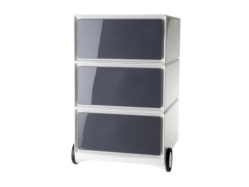 mobiel ladeblok,HxBxD 642x390x436mm,3lade(n),romp wit,front antraciet