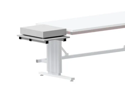 Plank aan de zijkant,v. in hgt. verst. paktafel,HxBxD 60x440x600mm