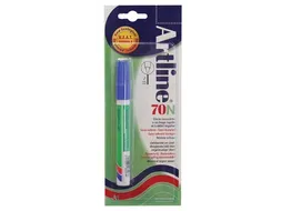 Permanent marker Artline 70 blauw (op blister)