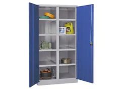 zwaarlastkast 1950x1040x630mm openslaande deuren RAL7035 front RAL5012