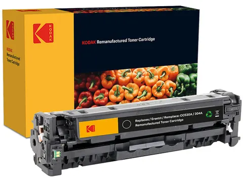185H053001 KODAK HP CC530A CLJ cartridge zwart rebuilt 3500pagina's