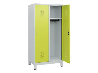 schoollocker,HxBxD 1630x800x500mm,2vak,vak B 400mm,cil.-slot,voeten - 1