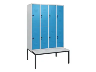 Dubbeldekse dekenkist,HxBxD 1950x1200x815mm,4x2vak.,vak B 300mm - 1