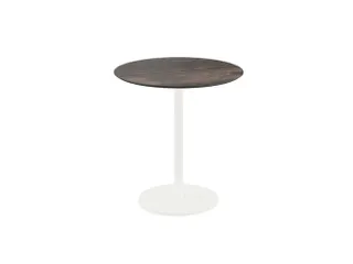 bistrotafel,HxØ 730x700mm,rond,schotelvoet wit - 1