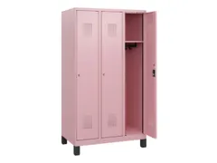 schoollocker,HxBxD 1630x900x500mm,3vak,vak B 300mm,cil.-slot,voeten