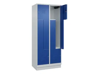Z-garderobekast,HxBxD 1950x800x500mm,vak B 200/400mm,cil.-slot,sokkel - 2