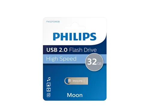 USB stick 2.0 Philips Moon USB-A 32GB zilver
