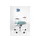 Bureaustoel EN1335 Linea Tekna White 01/PT l.blauw/wit Hoofdsteun