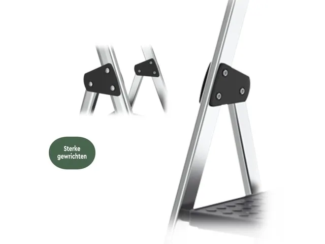 Escabeau aluminium 5 marches SL500 argent