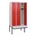 locker met bank,HxBxD 1950x900x815mm,3vak,vak B 300mm,cilinderslot