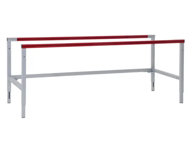 paktafel,HxBxD 660-930x1200x800mm,4voeten RAL9006,in h. verstelb.