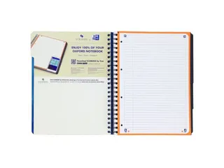 Projectboek Oxford Scribzee A4+ 4r Lijn 120vel Blauw - 3