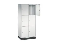 grootvolume-lockersysteem,RAL 7035,HxBxD 1950x820x600mm,2x3vakken