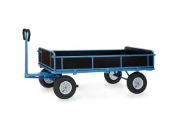 Handtrekwagens 6456l 1250kg 2000x1000mm Houten Wanden Luchtbanden