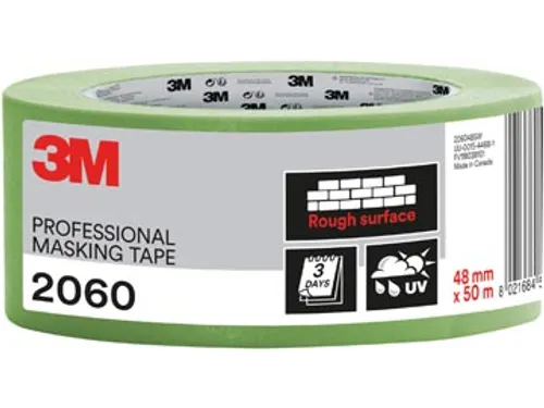 Professionele Afplaktape Ruwe Oppervlakken 48Mmx50M Groen