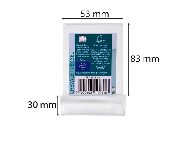 Staander maat S transparant