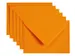 Envelop Papicolor C6 114x162mm oranje pak à 6 stuks