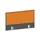 baliepaneel bureau aanbouw achter MS-donkergrijs BN3005-geel 1000mm