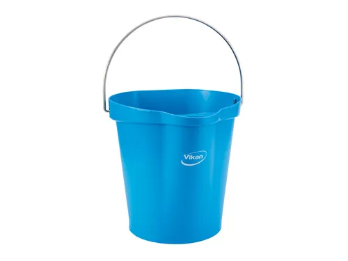 Emmer Vikan met schenktuit en maataanduiding 12L blauw