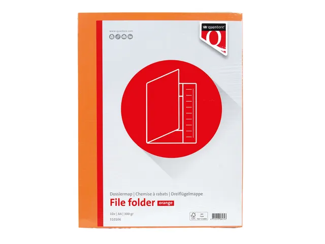 Dossiermap Quantore A4 320gr oranje