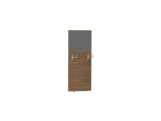 baliepaneel,v. bureau,aanbouw rechts,B 600mm,NT-cherry,BN8078-grijs - 1